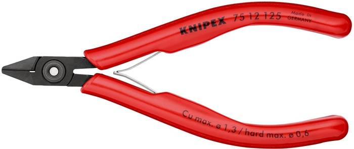 Elektronik-Seitenschneider L.125mm Form 1 Facette ja KNIPEX