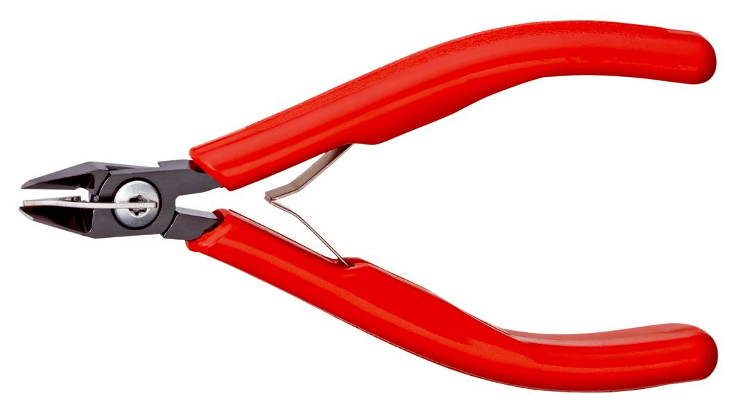 KNIPEX 75 12 125 Elektronik-Seitenschneider mit Kunststoff-Hüllen brüniert 125 mm