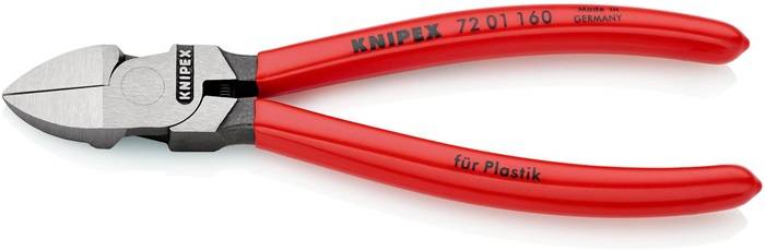 Seitenschneider f.Ku.L.160mm Kopf pol.ger.Ku.-Überzug KNIPEX