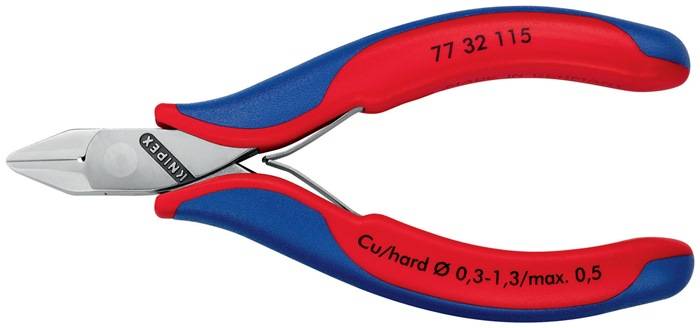 Elektronikseitenschneider L.115mm Form 3 Facette ja,kl.2K-Hülle