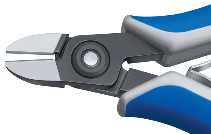 Präzisions-Elektronik-Seitenschneider L.125mm Facette ja,sehr kl.pol.KNIPEX