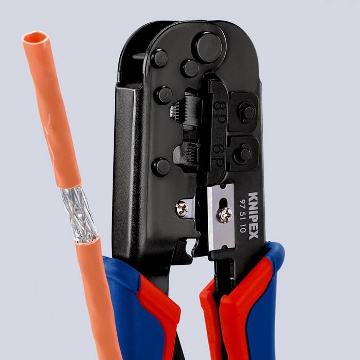 Crimpzange f.Westernstecker L.190mm KNIPEX