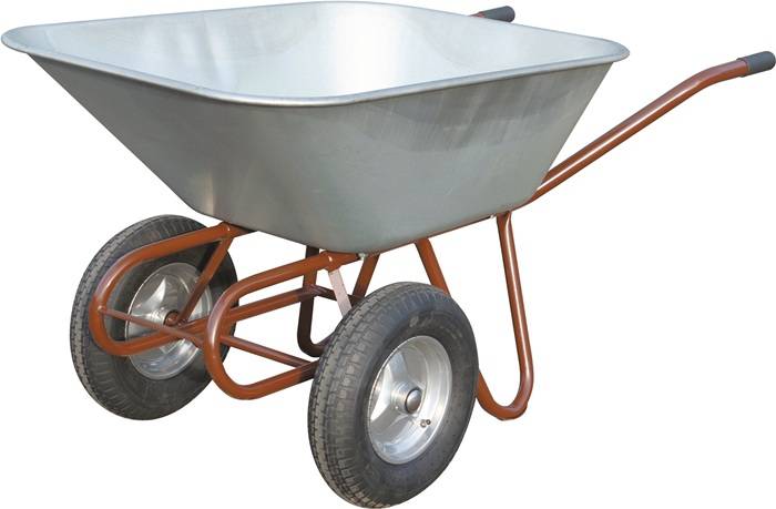 Schubkarre Zweirad 150l Luftrad 27kg Stahlfelge m.Kugell.MÜBA
