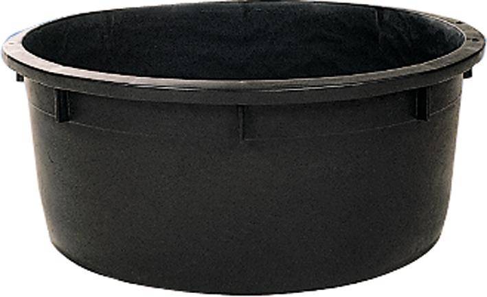 Spezialkübel rund, schwarz 120 L