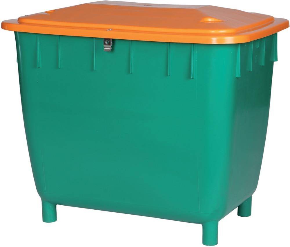 Streugutbehälter 400 L eckig o. Entnahmerutsche