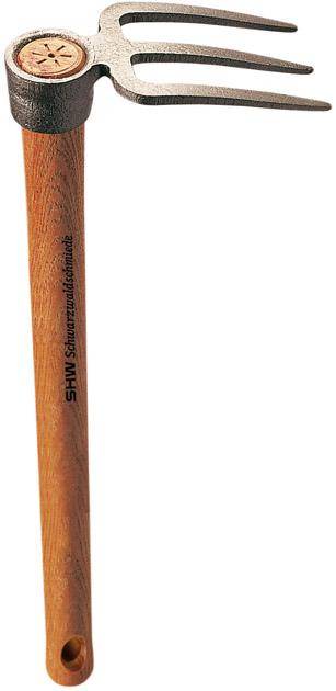 Rex-Häckchen m. 3 Zinken mit Stiel 40 cm lang