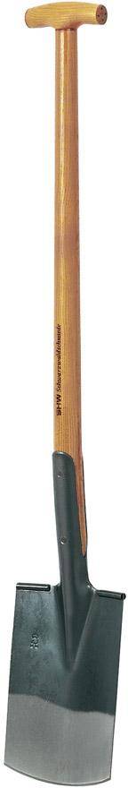 Rex-Gärtnerspaten mit Tritt u. Eschen-T-Stiel