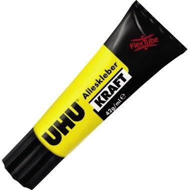 UHU® Alleskleber Kraft transparent FLEX + CLEAN nicht auswaschbar nicht