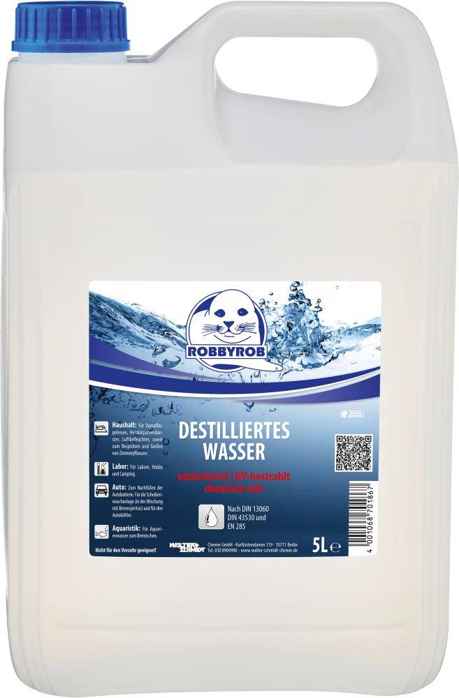 ROBBYROB Destilliertes Wasser 5L Kanister