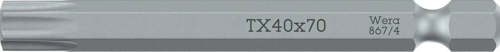 867/4 Z TORX® Bits, TX 40 x 70 mm