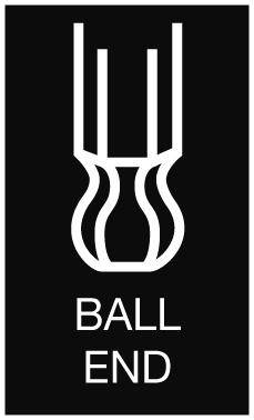 Winkelschraubendreher vernickelt mit Kugelkopf 3mm Wera