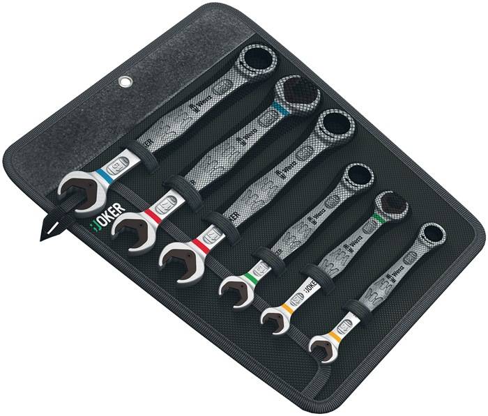 Maulringratschenschlüsselsatz Joker 6-tlg.SW 10-19mm ger.WERA