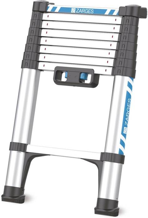 Teleskop-Sprossenanlegeleiter Compactstep L 9Sprossen L.0,76-2,66m ArbeitsH.3,4m