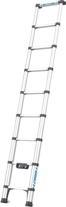 Teleskop-Sprossenanlegeleiter Compactstep L 9Sprossen L.0,76-2,66m ArbeitsH.3,4m