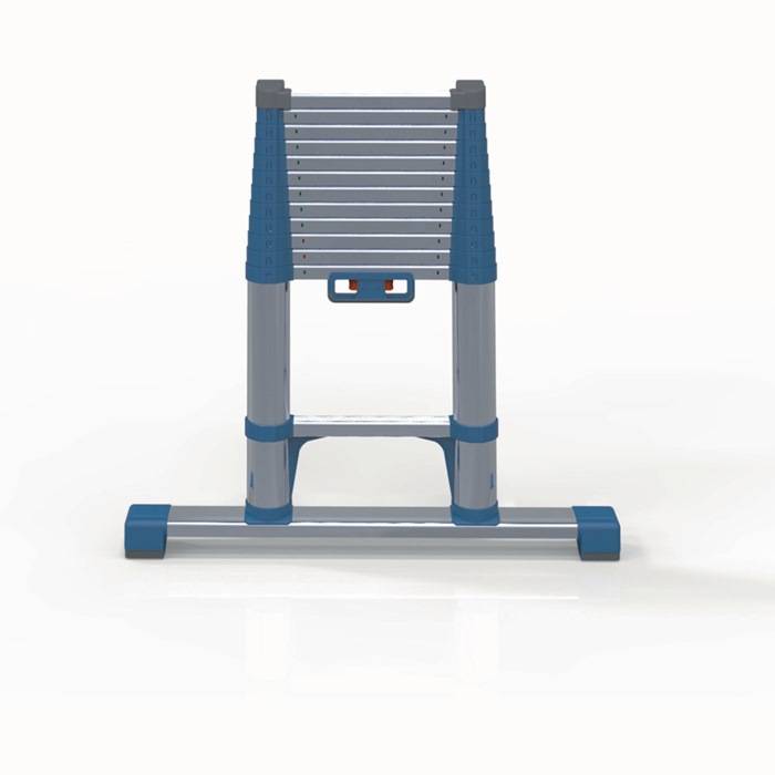 Teleskop-Sprossenanlegeleiter Compactstep L 13Sprossen L.0,88-3,8m ArbeitsH.4,5m