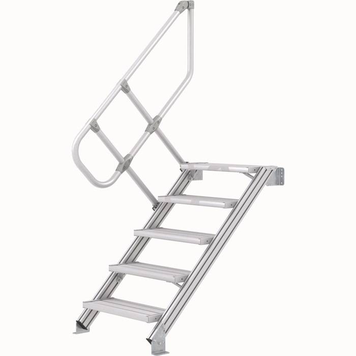 Treppe 19Stufen Neigung 45Grad H.4080mm LM Ausladung 4190mm Stufen-B.800mm