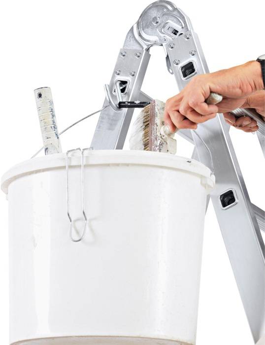 Eimerhaken f.Leitern m.quadr.Bördelung Stahl verz. Zarges