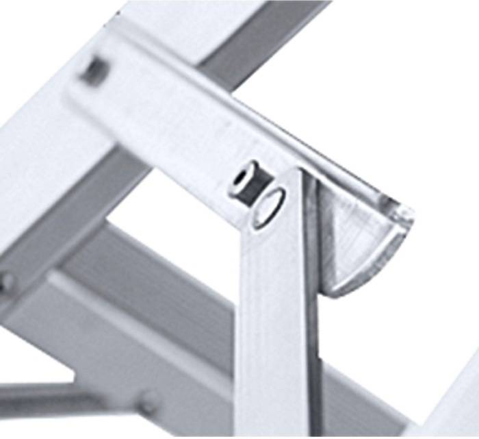 Stufen-Stehleiter Seventec B 2x7 Stufen L.1,66m Arbeits-H.3,1m G.10,5kg Zarges