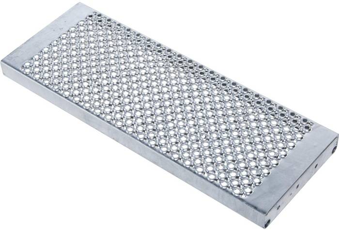 Treppe 13Stufen 45Grad H.2790mm LM m.Plattform Ausl.3511mm Stufen-B1000mm Zarges