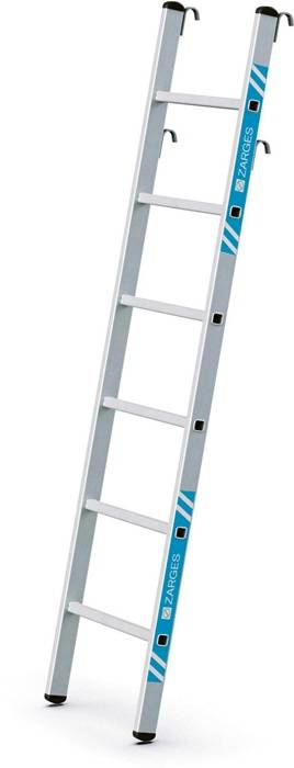 Sprossen-Regalleiter Stella LH 6Sprossen max.senkr.Einhäng-H.1,33-1,86m Zarges