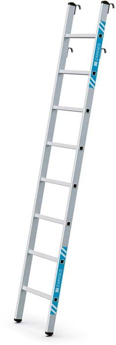 Sprossen-Regalleiter Stella LH 8Sprossen max.senkr.Einhäng-H.1,87-2,41m Zarges