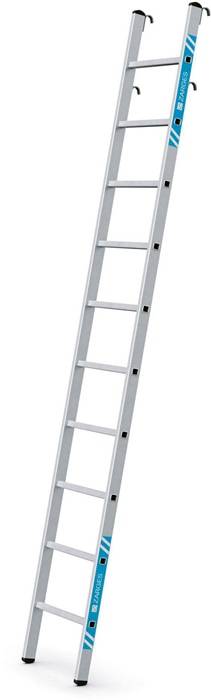 Sprossen-Regalleiter Stella LH 10Sprossen max.senkr.Einhäng-H.2,42-2,95m Zarges