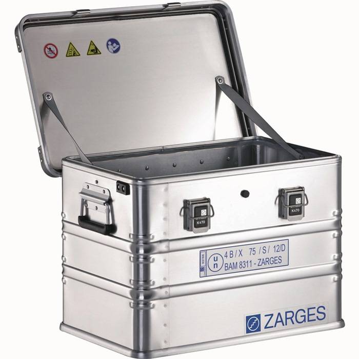 Kiste K470 Innenmaße 550x350x380mm Vol.73l Alu. IP65 Zarges