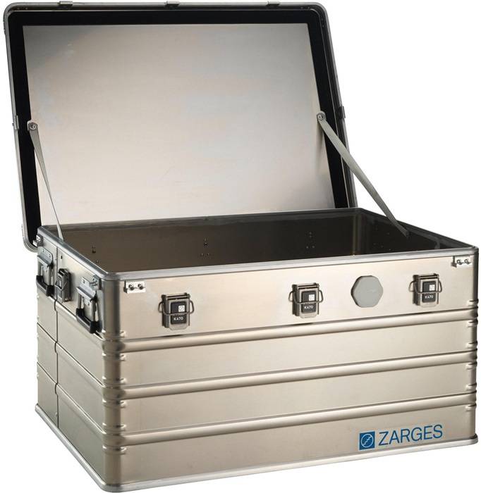 Aluminiumbehälter K470 Innenm.900x640x450mm Vol.259l G.13,4kg IP67 Alu. Zarges