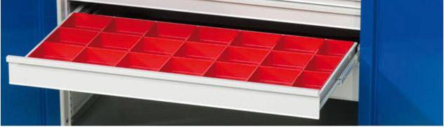 Kleinteilekasten-Set f. Schubladen B450xT540mmab FH 90-150mm 12-teilig