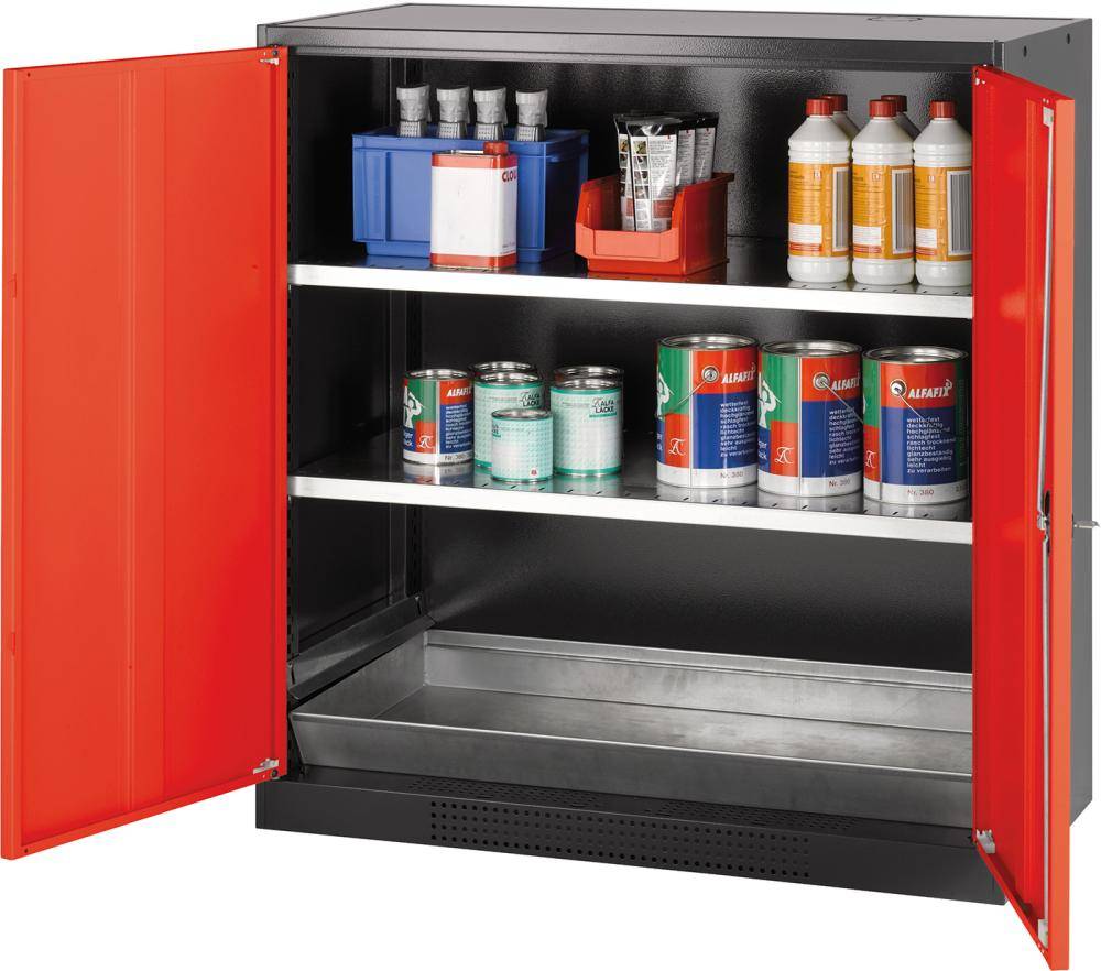 Chemikalienschrank rot 1105 x 1055 x 520 - Artikel: 7830108572