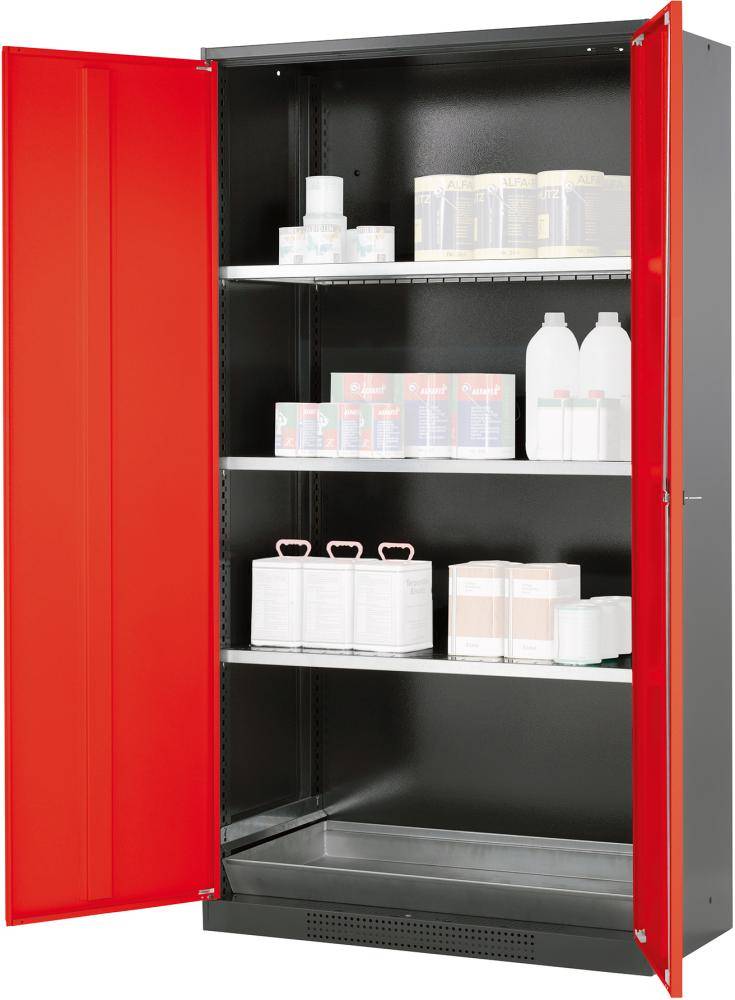 Chemikalienschrank rot 1950 x 1055 x 520 - Artikel: 7830108574