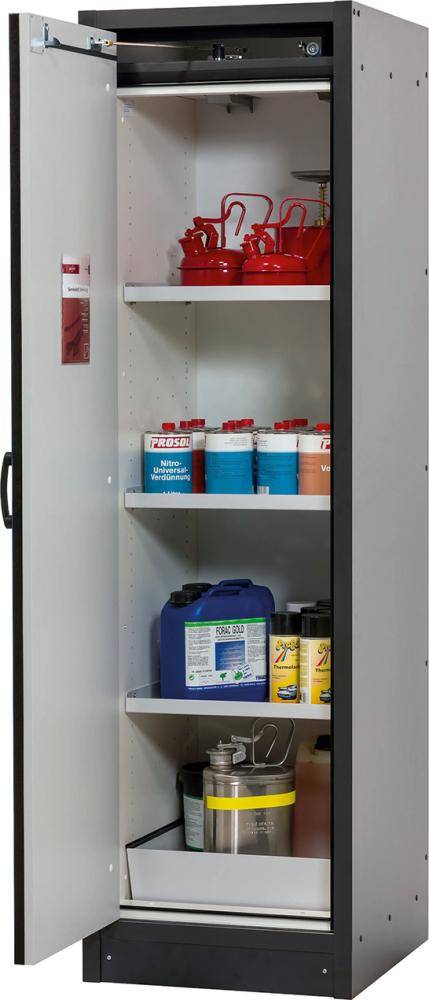 Schrank Q-Classic-30 564x1947 1Tür 3FB,Blau