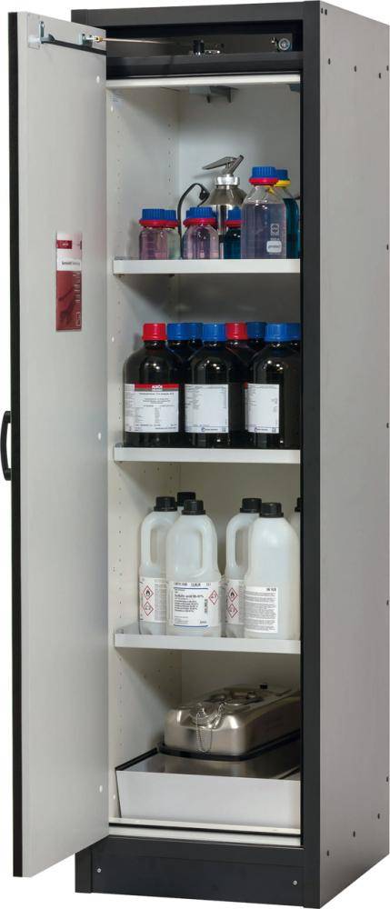 Schrank Q-Classic-30 564x1947 1Tür 3FB,Grün