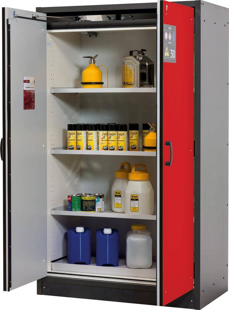 Schrank Q-Classic-30 1164x1947 2Tür.3FB,Rot