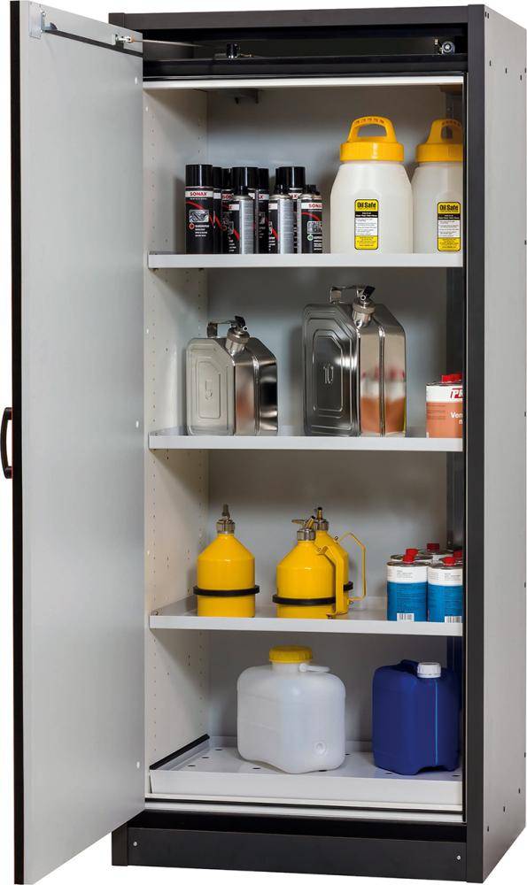 Schrank Q-Classic-30 864x1947 1Tür 3FB,Rot