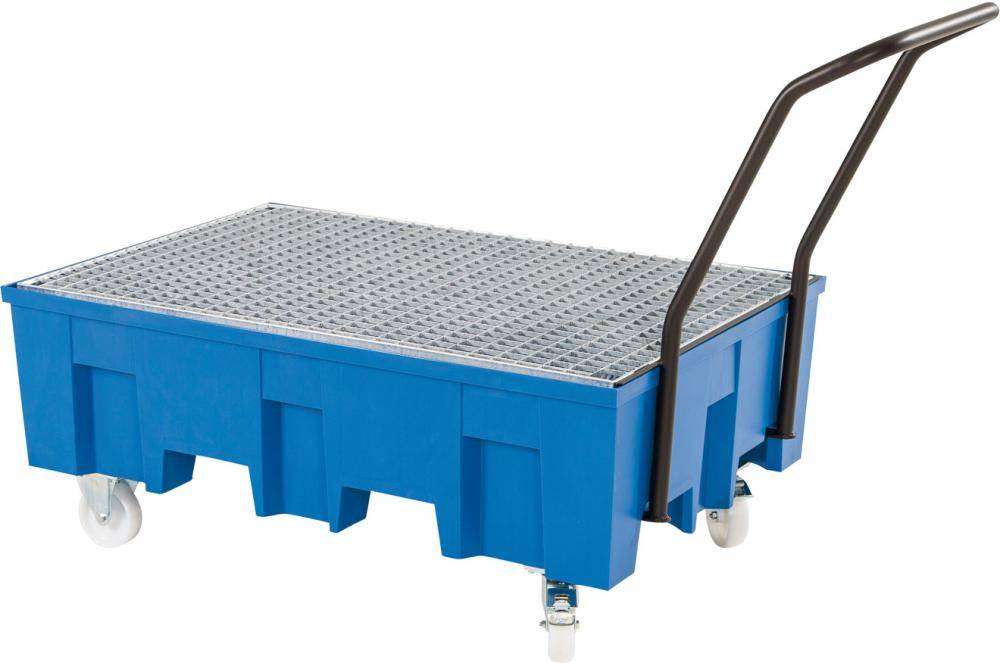 Auffangwanne PE 2-Fass fahrb.verz. Rost 865x1245 - Artikel: 7830108320