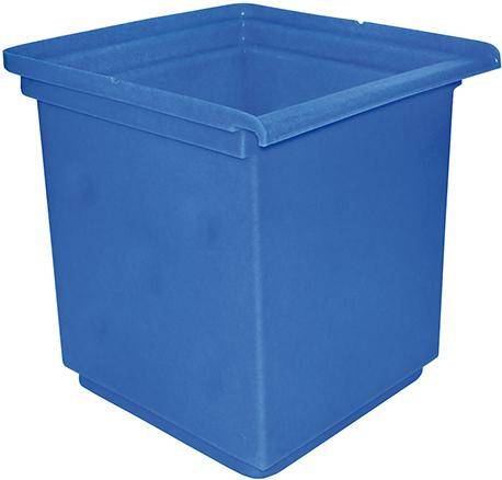 Vorsatzbehälter VB 2, aus robustem Polyethylen, Ausführung in blau