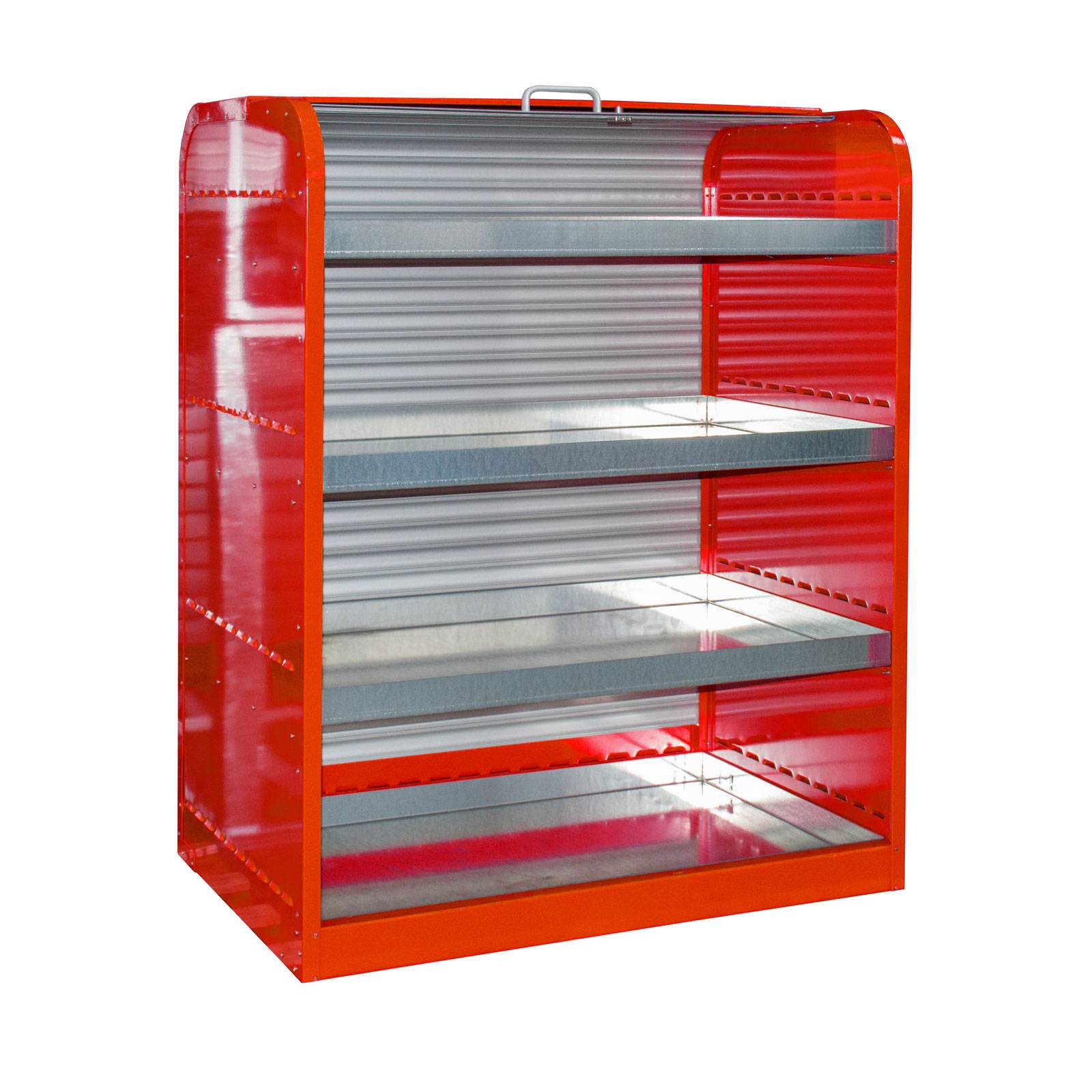 Gefahrstoff-Rollladenschrank RSG-4, lackiert, Feuerrot