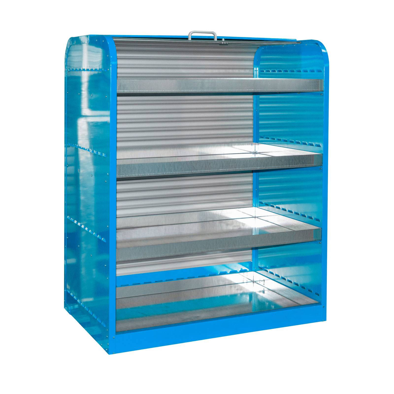Gefahrstoff-Rollladenschrank RSG-4, lackiert, Lichtblau
