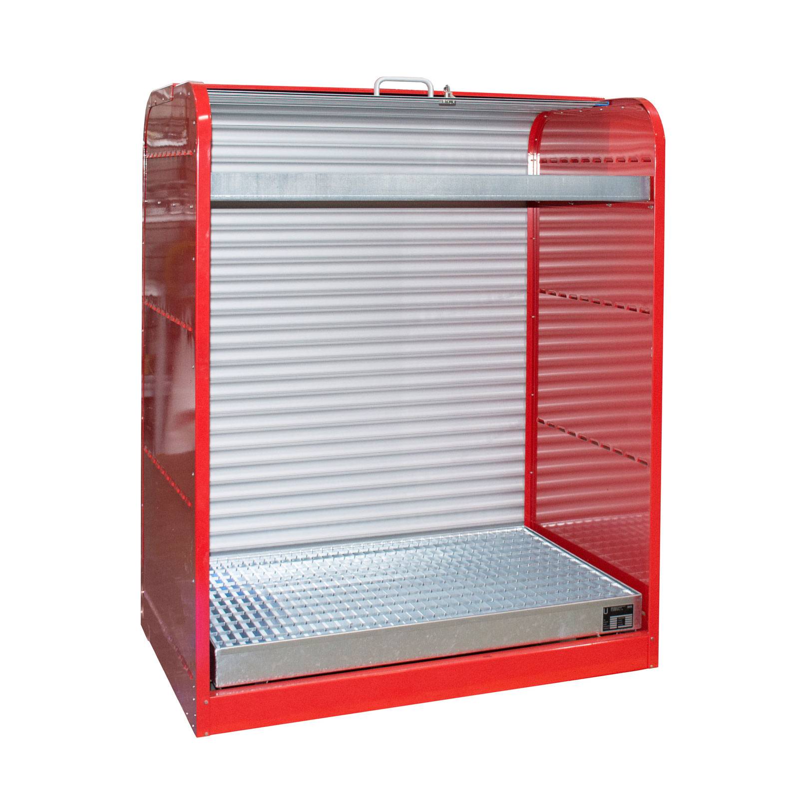 Gefahrstoff-Rollladenschrank RSG-3, lackiert, Feuerrot