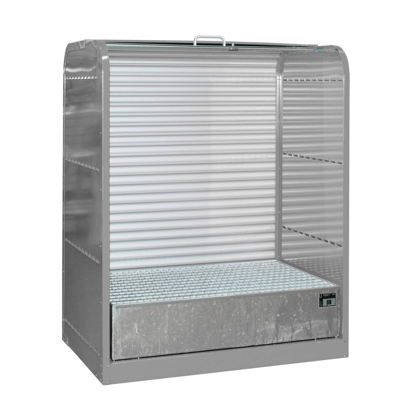 Gefahrstoff-Rollladenschrank RSG-1, lackiert, Mausgrau