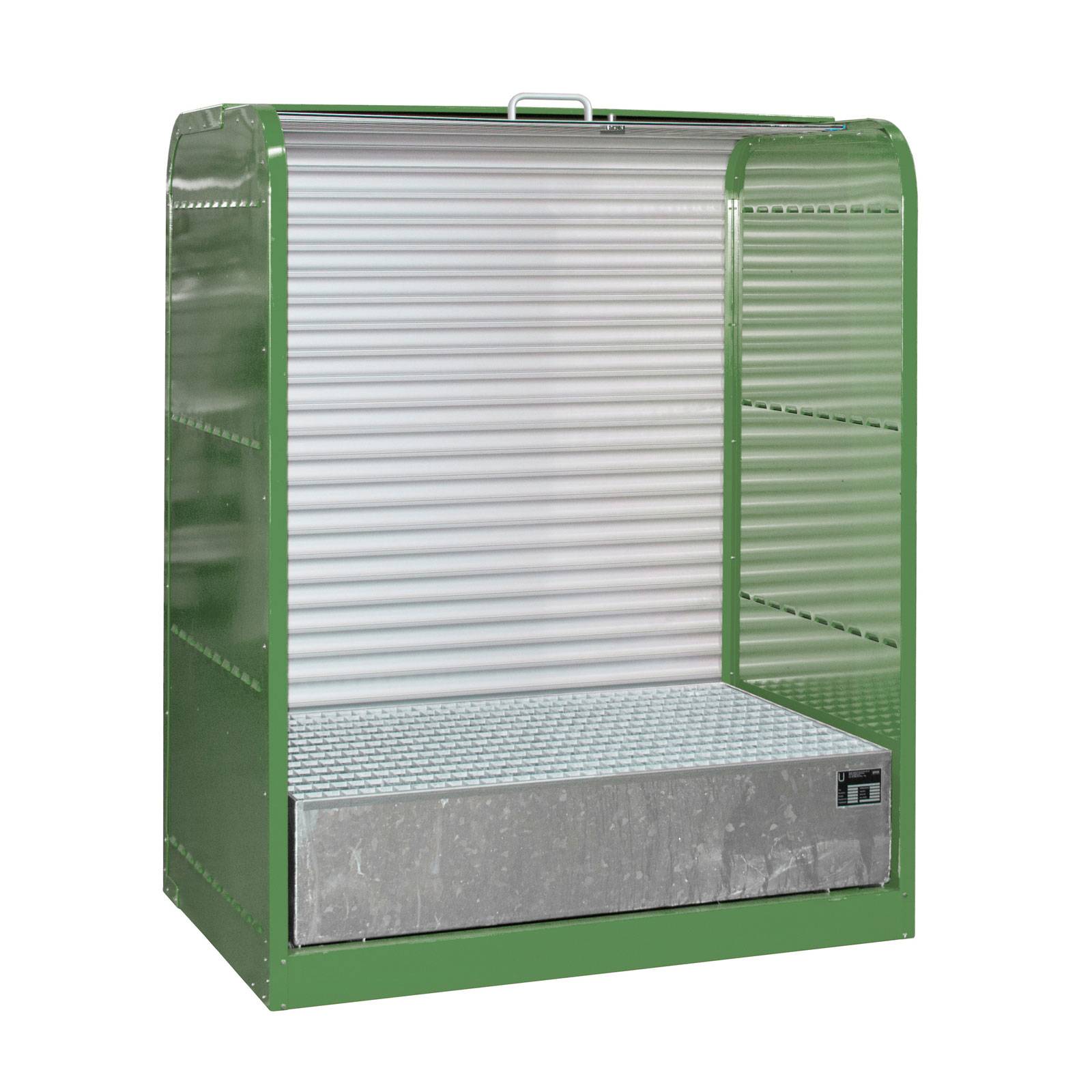 Gefahrstoff-Rollladenschrank RSG-1, lackiert, Resedagrün