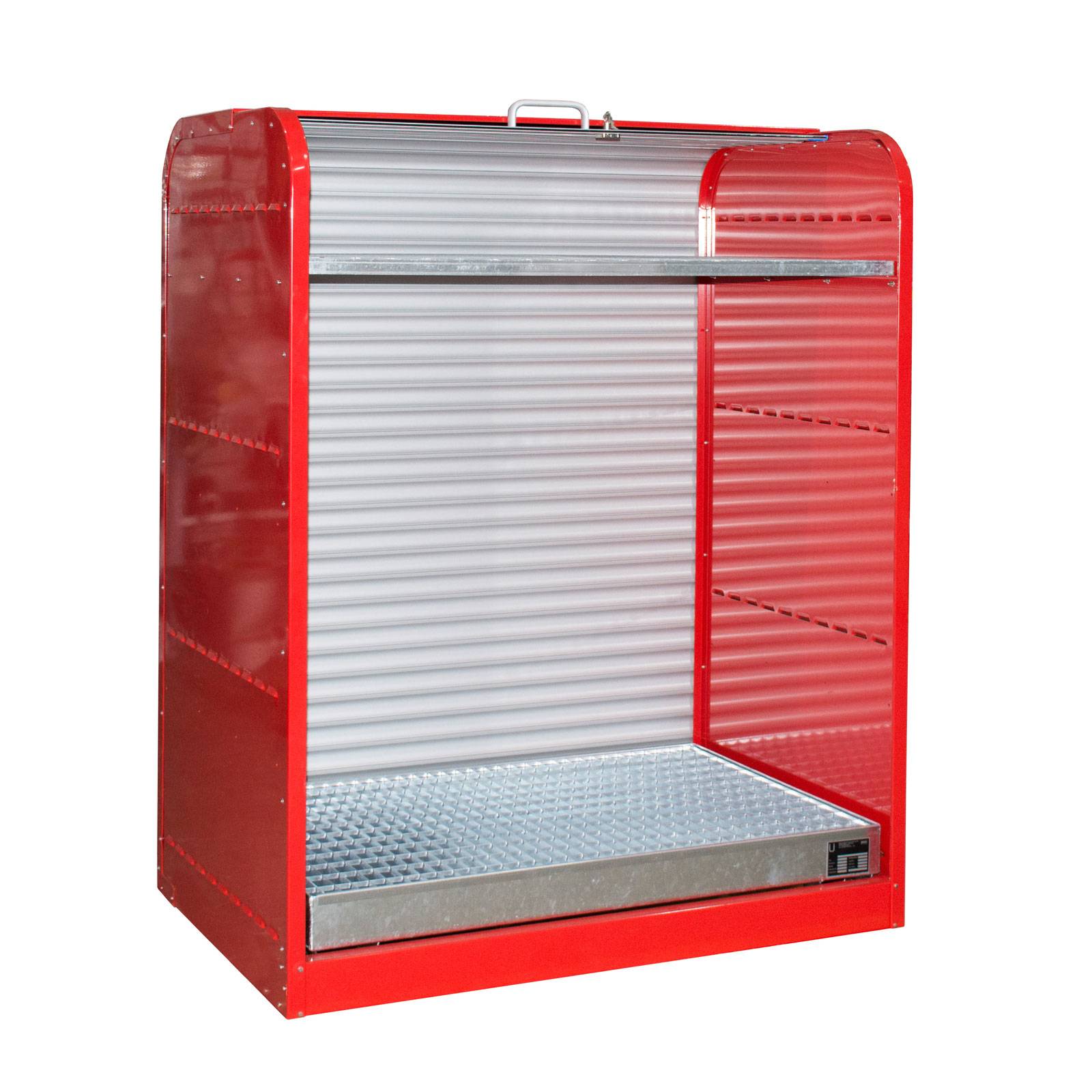 Gefahrstoff-Rollladenschrank RSG-2, lackiert, Feuerrot