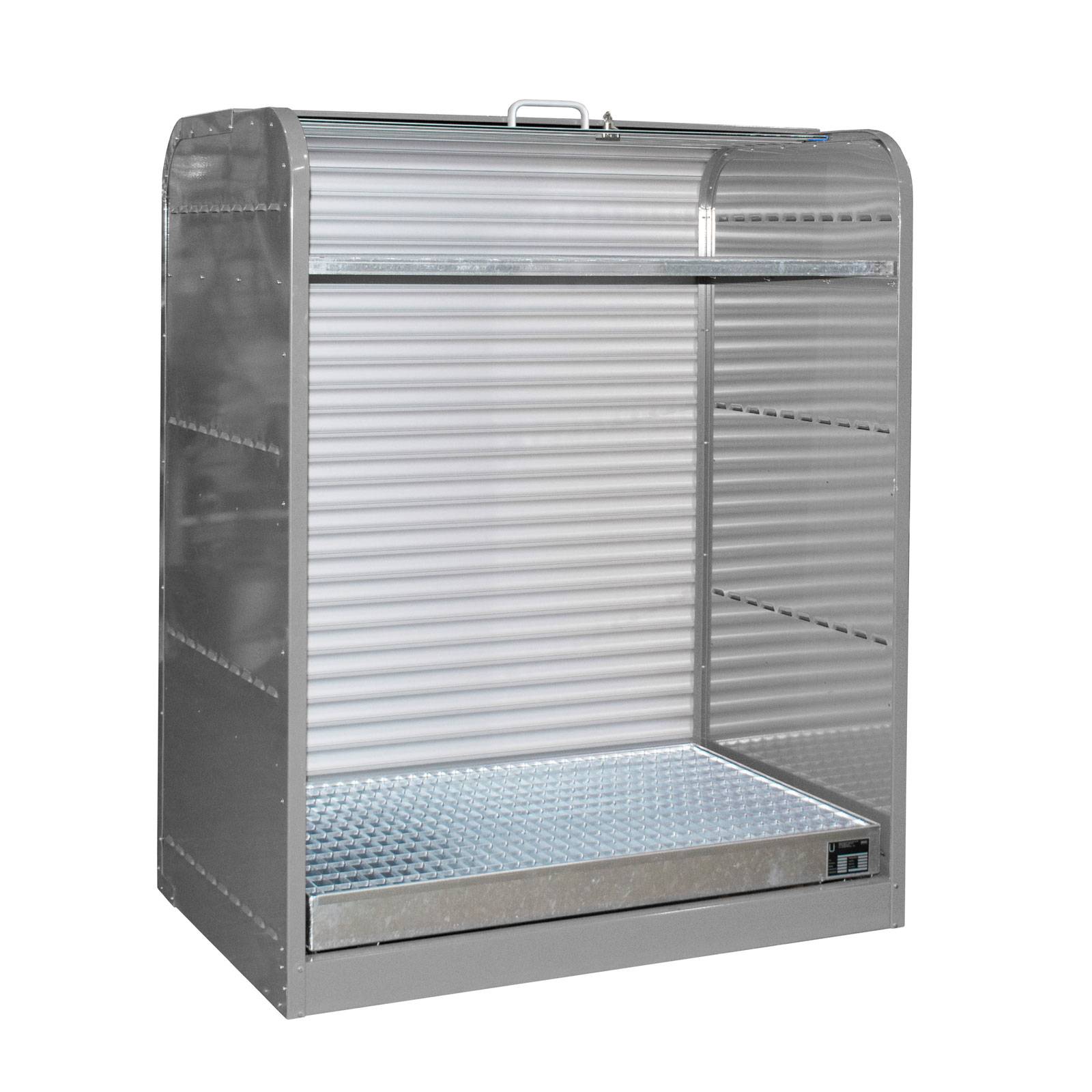 Gefahrstoff-Rollladenschrank RSG-2, lackiert, Mausgrau