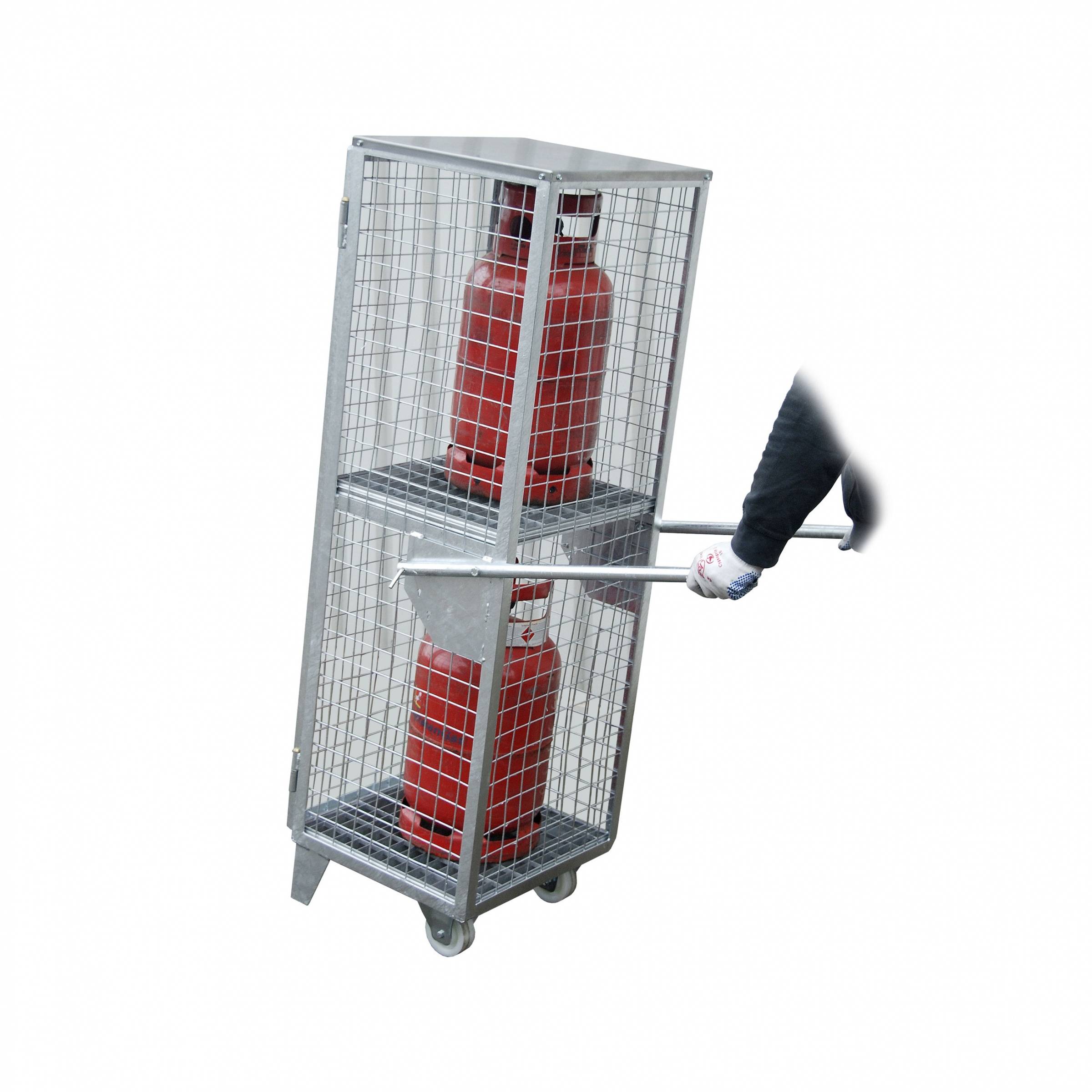 Gasflaschen-Depot GFD-R 2, feuerverzinkt