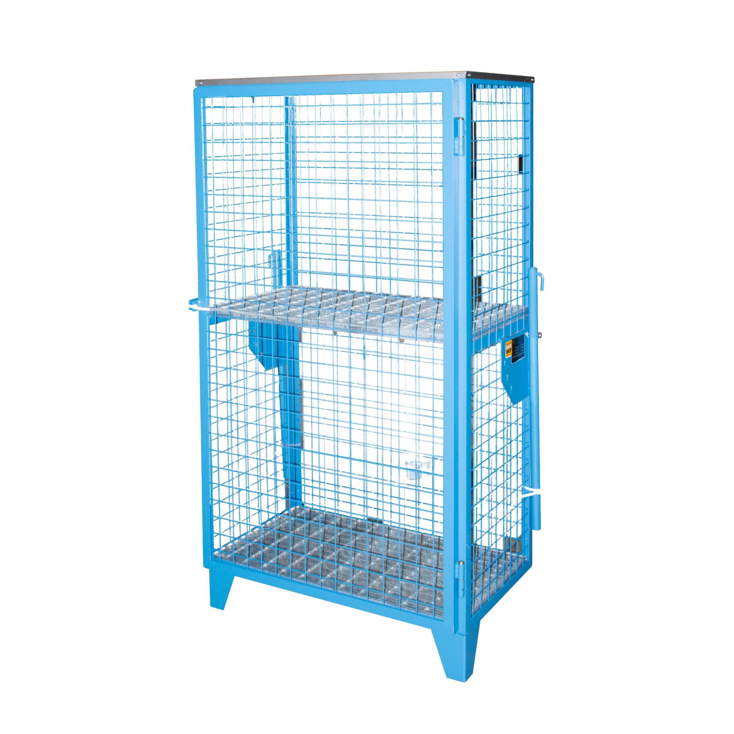 Gasflaschen-Depot GFD-R 4, lackiert, Lichtblau