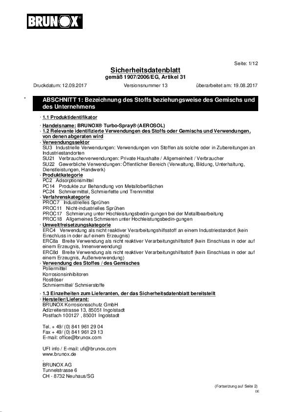 Brunox Turbo Spray 20L Kanister inkl. Hahn