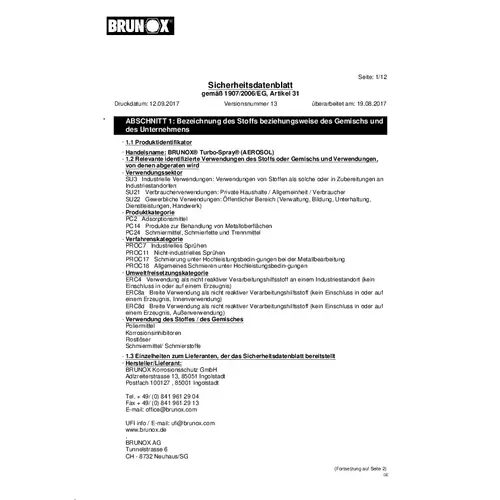 Brunox Turbo Spray 20L Kanister inkl. Hahn Brunox Turbo Spray 20L Kanister inkl. Hahn