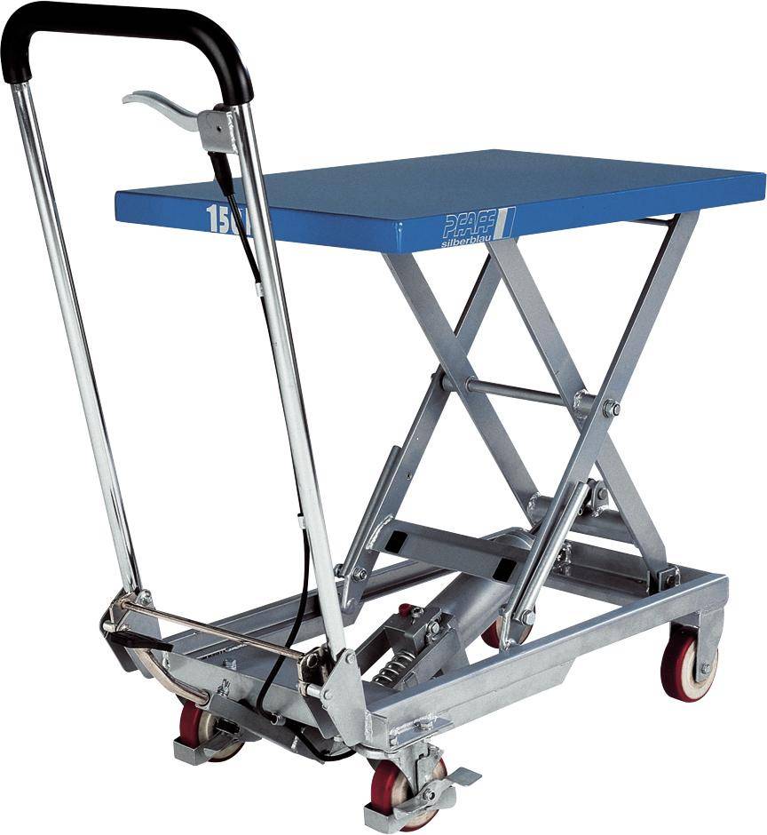 Scherenhubtisch HX Plattform B850xT500 mm Bereifung PA/PA Tragkraft 500 kg - Artikel: 7830203149