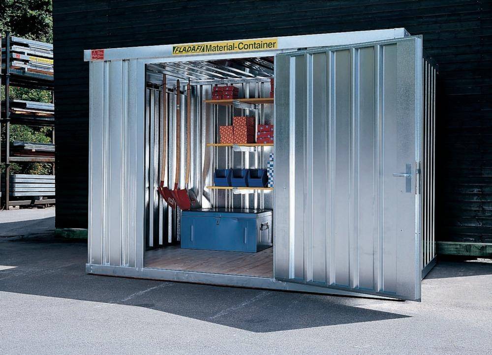 Materialcontainer MC 1200verzinkt, zerlegt, 2,00 m